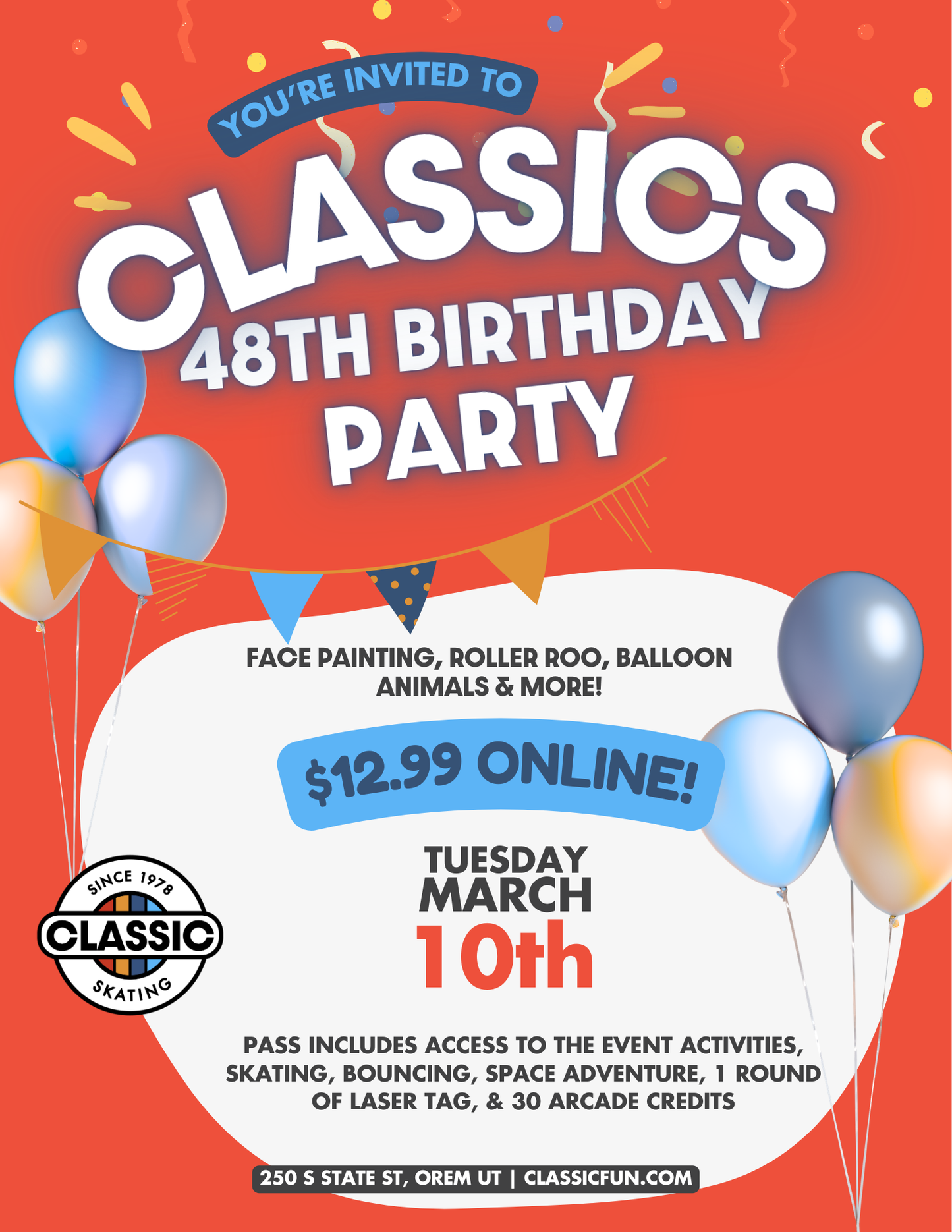 Classic's 48th Birthday (Kids)!
