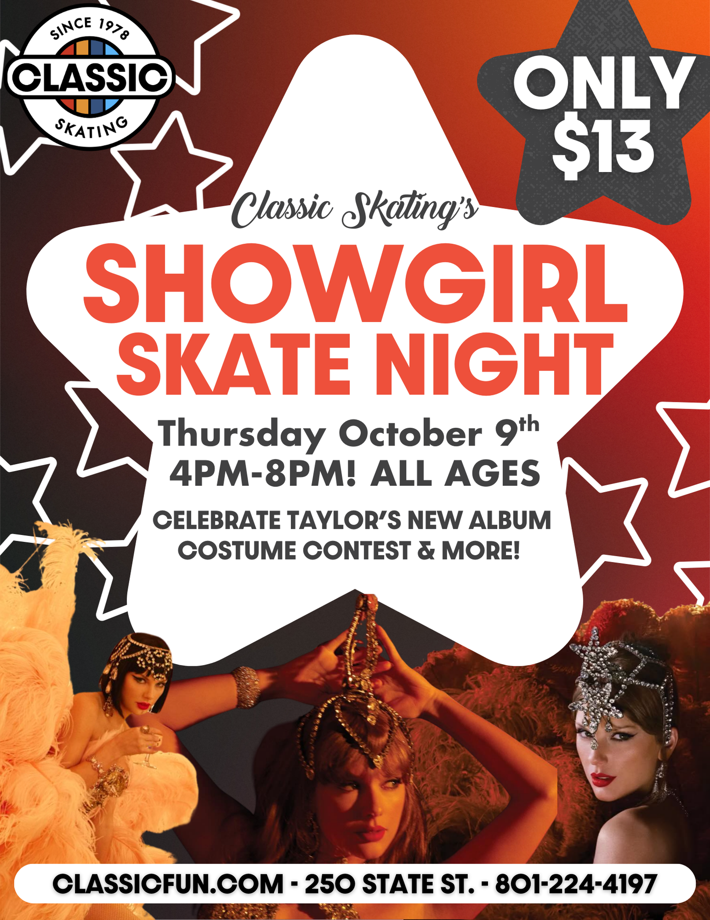 Taylor Swift Showgirl Skate Night