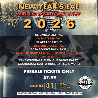 *Member Only* New Year's Eve Balloon Drop (16+) (2025-2026)