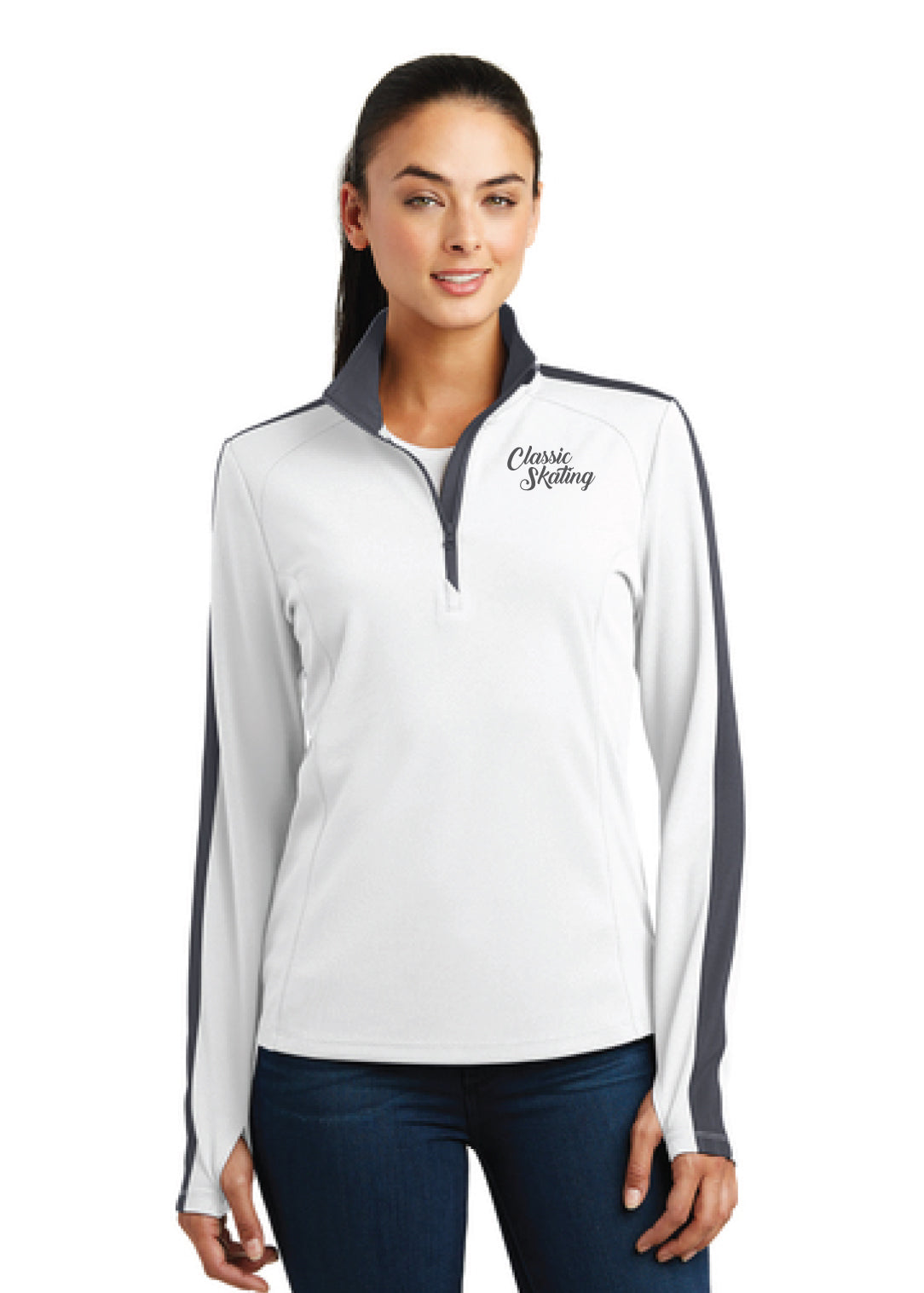 Classic Skating Embroidered Zip Up Option 1 (Ladies Fit)