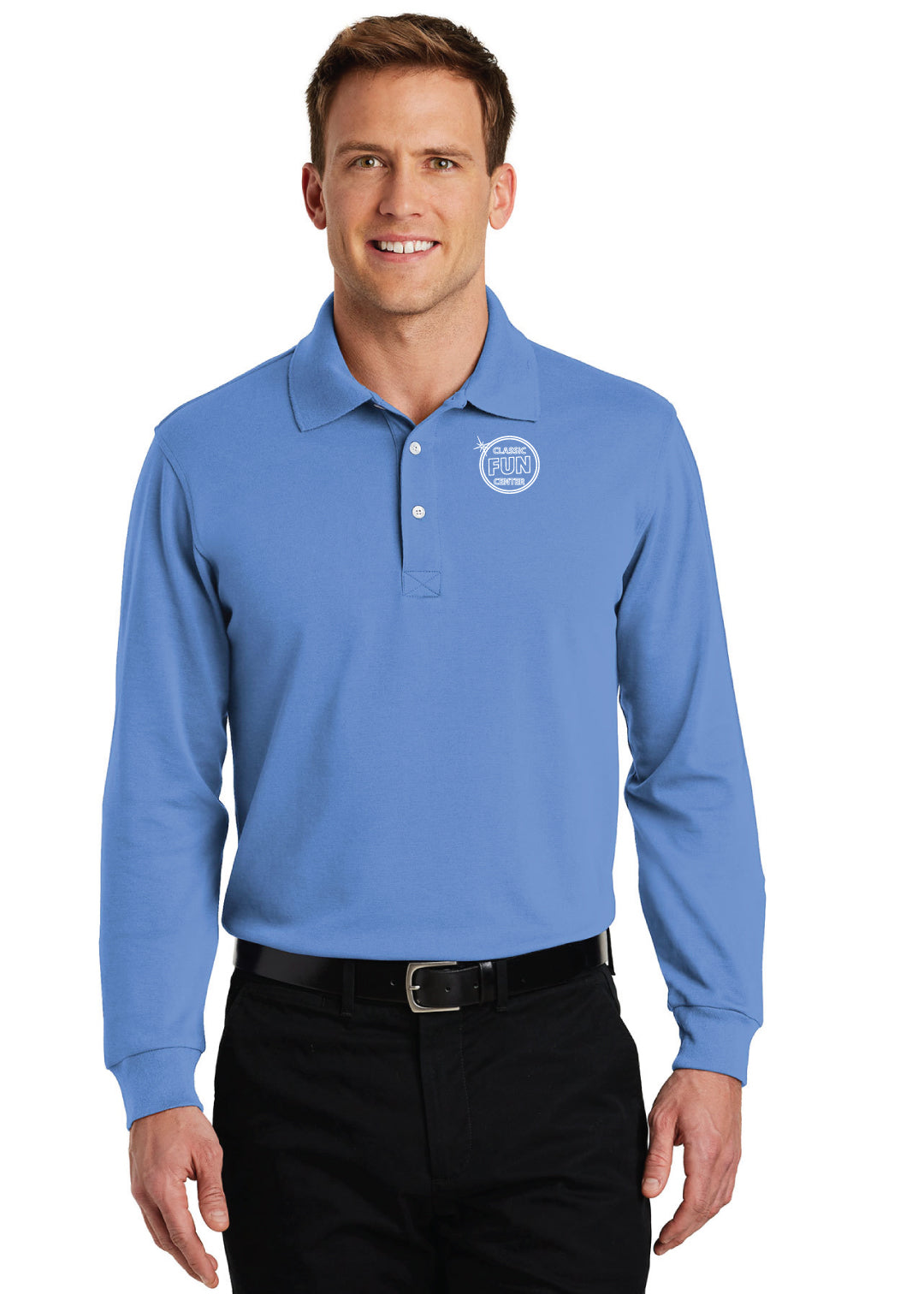 Classic Fun Center Polo Long Sleeve